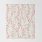 coral - warm pink Throw Blanket Gallery Image 2