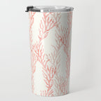 coral - warm pink Travel Mug Gallery Image 3