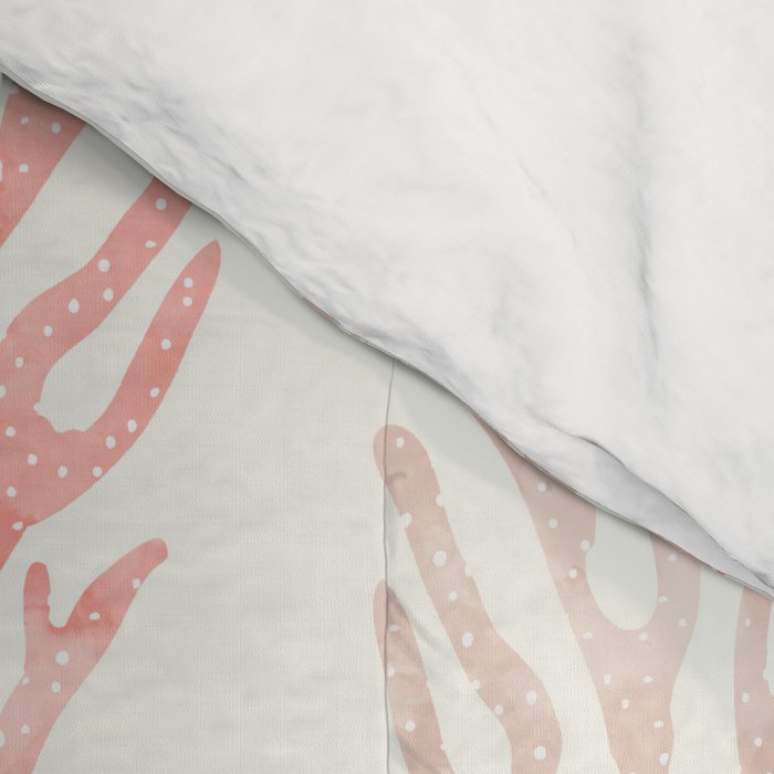 coral - warm pink Comforter Gallery Image 4