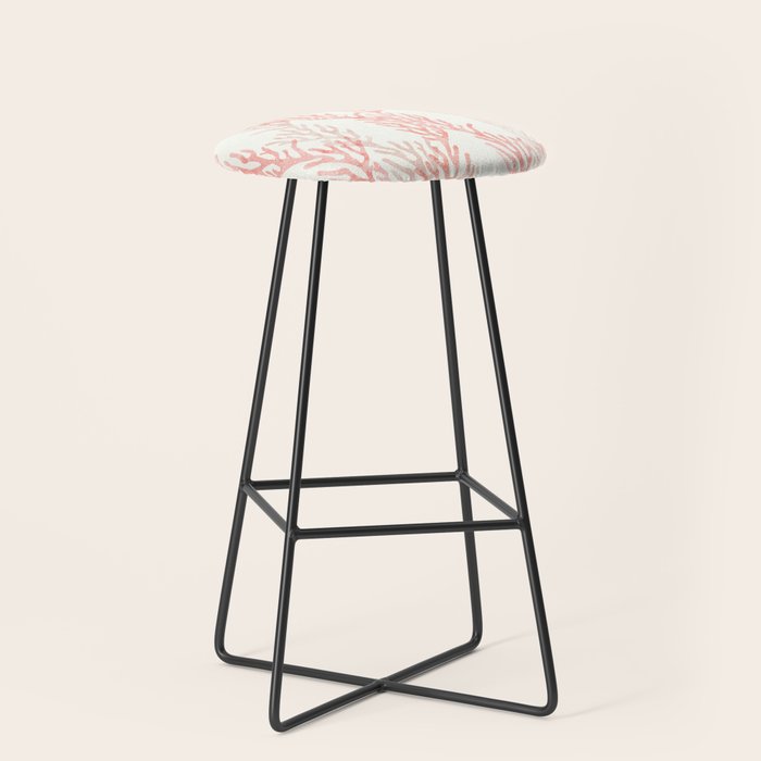 coral - warm pink Stool Gallery Image 1