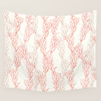 coral - warm pink Wall Tapestry Gallery Image 4