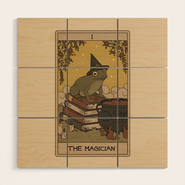 The Magician - Frog Tarot Wood Wall Art Gallery Image 1
