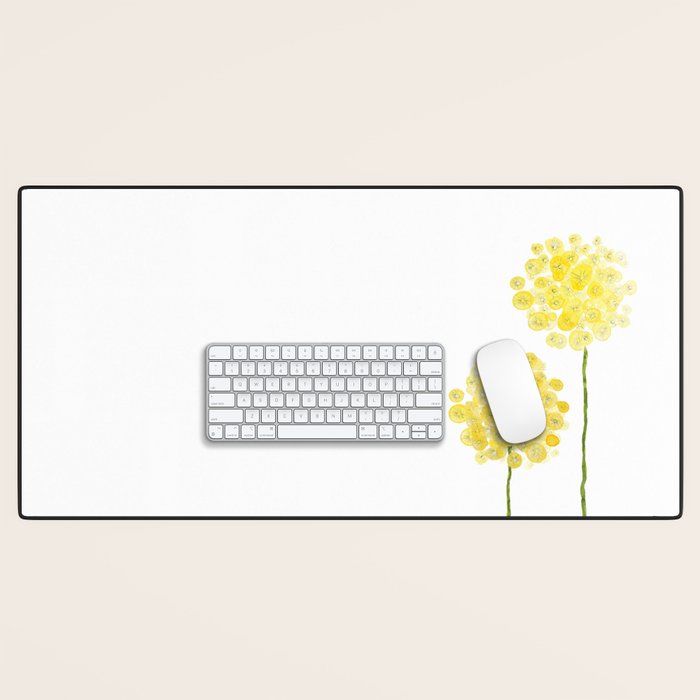 two abstract dandelions watercolor Desk Mat Gallery Image 1