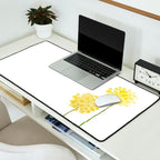 two abstract dandelions watercolor Desk Mat Gallery Image 2
