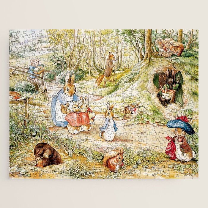 Peter Rabbitâs Neighbourhood by Beatrix Potter Jigsaw Puzzle Gallery Image 1