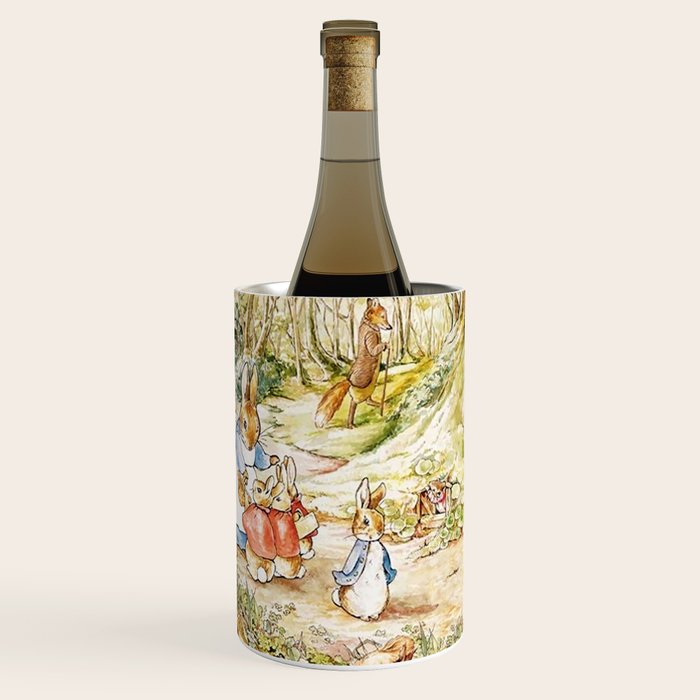 Peter Rabbitâs Neighbourhood by Beatrix Potter Wine Chiller Gallery Image 1