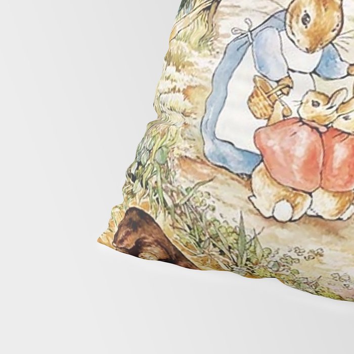 Peter Rabbitâs Neighbourhood by Beatrix Potter Pillow Sham Gallery Image 4