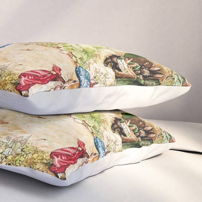 Peter Rabbitâs Neighbourhood by Beatrix Potter Pillow Sham Gallery Image 3