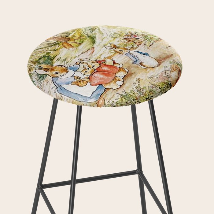 Peter Rabbitâs Neighbourhood by Beatrix Potter Stool Gallery Image 2