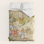 Peter Rabbitâs Neighbourhood by Beatrix Potter Comforter Gallery Image 6