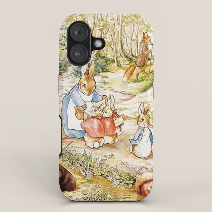 Peter Rabbitâs Neighbourhood by Beatrix Potter iPhone Case Gallery Image 1