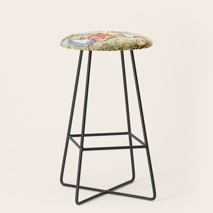 Peter Rabbitâs Neighbourhood by Beatrix Potter Stool Gallery Image 1