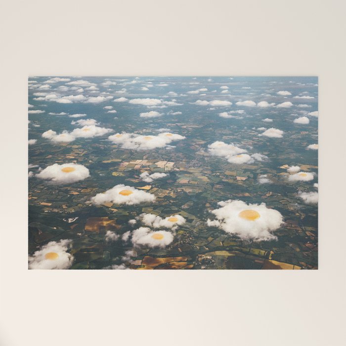 Eggy Clouds - Sunny side up clouds Welcome Mat Gallery Image 1