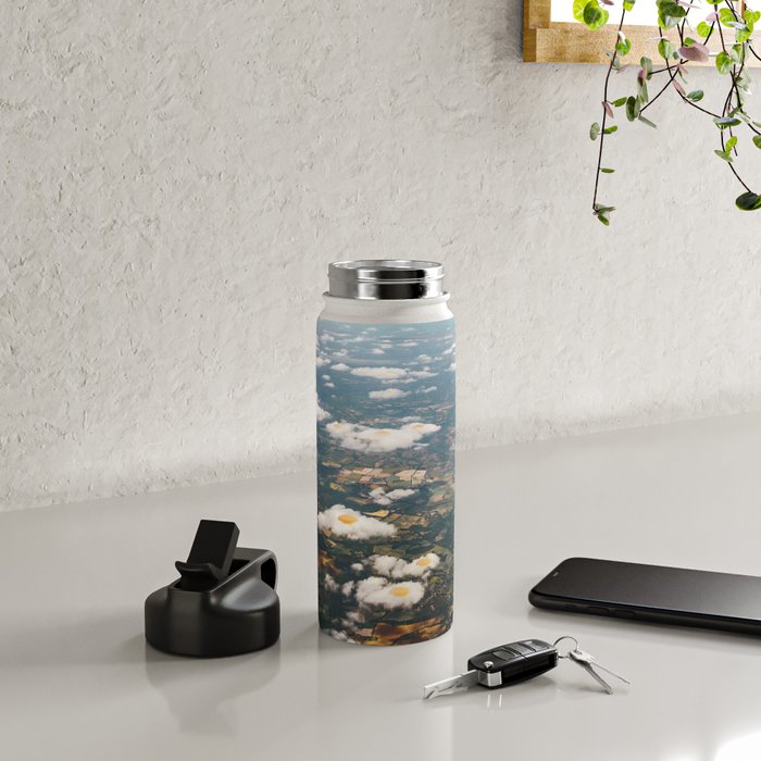 Eggy Clouds - Sunny side up clouds Water Bottle Gallery Image 4