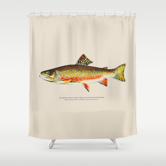 Brook Trout Shower Curtain Gallery Image 1