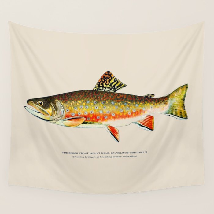 Brook Trout Wall Tapestry Gallery Image 4