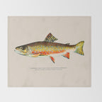 Brook Trout Throw Blanket Gallery Image 2