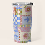 Whimsical Folk Garden Collage Travel Mug Gallery Image 2