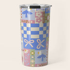Whimsical Folk Garden Collage Travel Mug Gallery Image 1