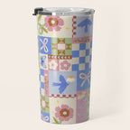 Whimsical Folk Garden Collage Travel Mug Gallery Image 3