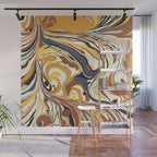 Retro marble #4 Wall Mural Gallery Image 1