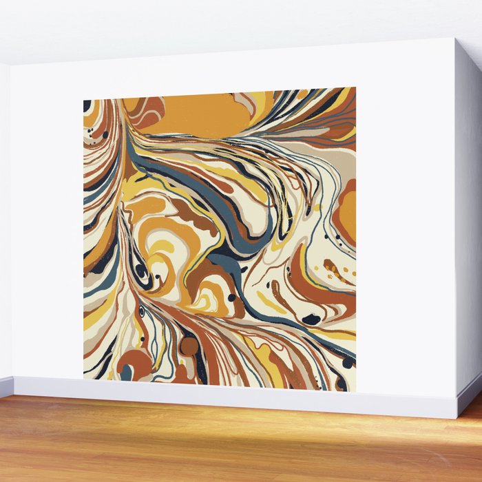 Retro marble #4 Wall Mural Gallery Image 2