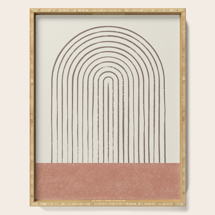 Arch Gray Pink Serving Tray Gallery Image 1
