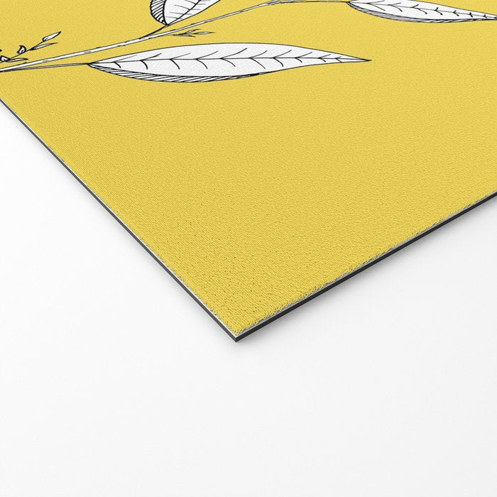 Wildflower line drawing | Botanical Art Welcome Mat Gallery Image 2