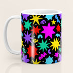 Colorful fun abstract star shape pattern Coffee Mug Gallery Image 3
