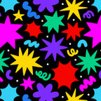 Colorful fun abstract star shape pattern Coffee Mug Gallery Image 2
