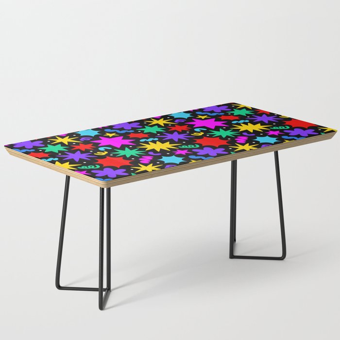 Colorful fun abstract star shape pattern Coffee Table Gallery Image 1