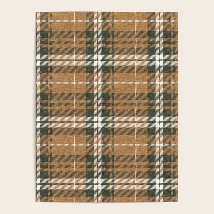 fall plaid - warm neutrals Poster Gallery Image 1