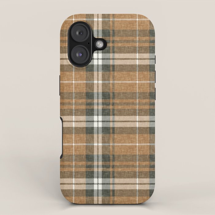 fall plaid - warm neutrals iPhone Case Gallery Image 1