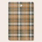 fall plaid - warm neutrals Cutting Board Gallery Image 1
