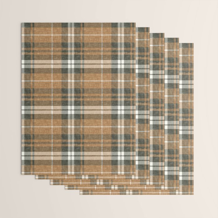 fall plaid - warm neutrals Wrapping Paper Gallery Image 3