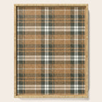 fall plaid - warm neutrals Serving Tray Gallery Image 1