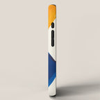 Minimalist Mid century Painting Colorful Yellow Blue Shapes Patterns iPhone Case Gallery Image 2