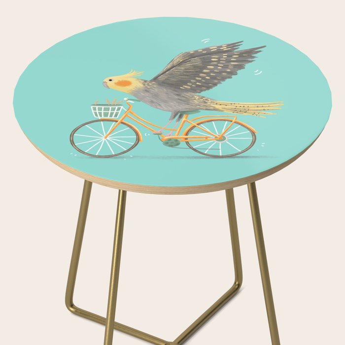 Cockatiel on a Bicycle Side Table Gallery Image 2