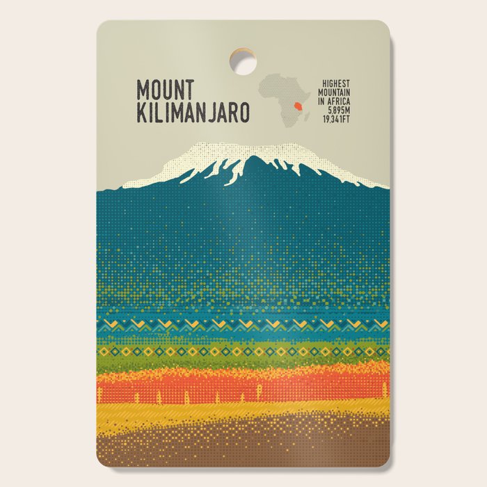 Mount Kilimanjaro Cutting Board Gallery Image 1