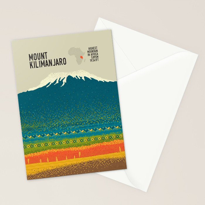 Mount Kilimanjaro Stationery Card Gallery Image 2