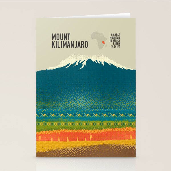 Mount Kilimanjaro Stationery Card Gallery Image 2