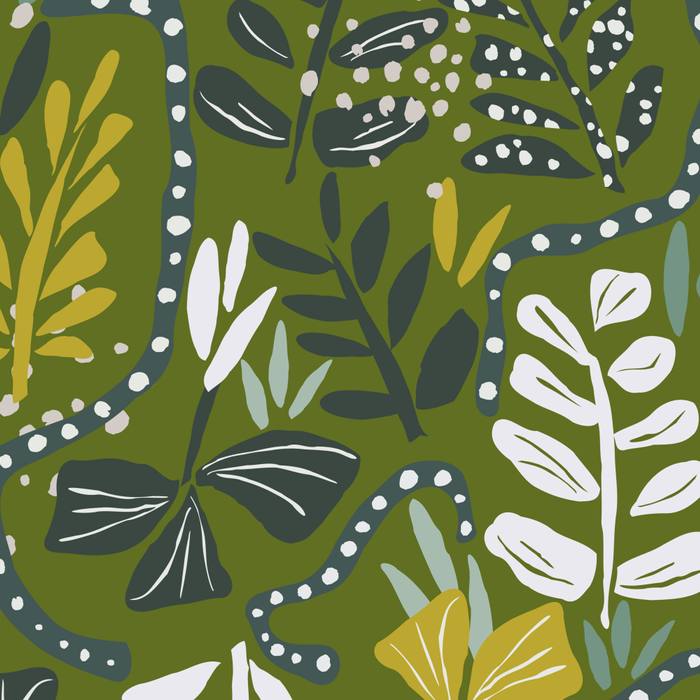 Cozy collection: mix and match happy florals Green leaves love Coffee Mug Gallery Image 2