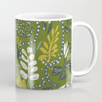 Cozy collection: mix and match happy florals Green leaves love Coffee Mug Gallery Image 1