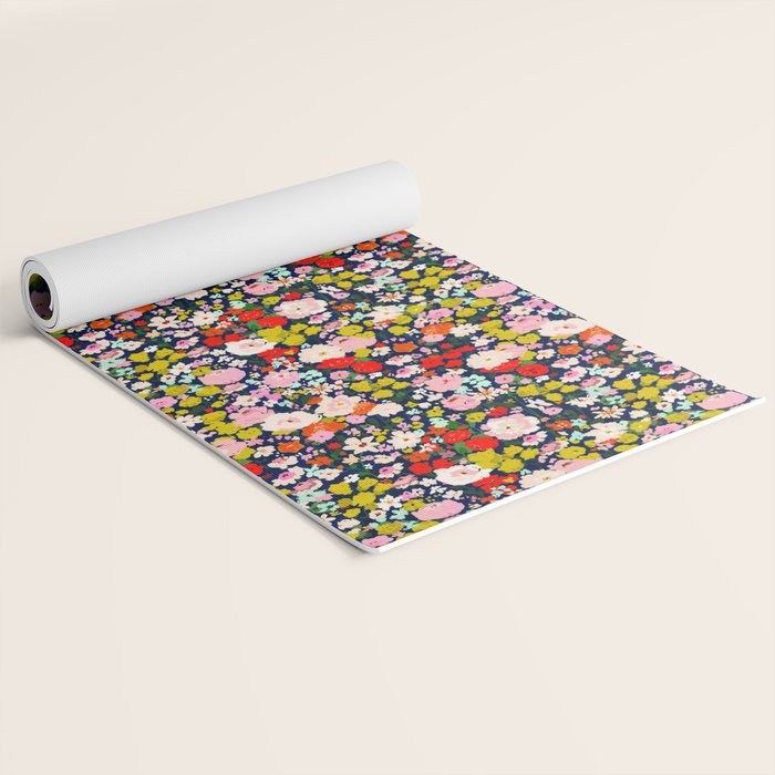 bright & tiny - blue Yoga Mat Gallery Image 2