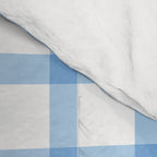 Blue geometric plaid gingham pattern Comforter Gallery Image 4
