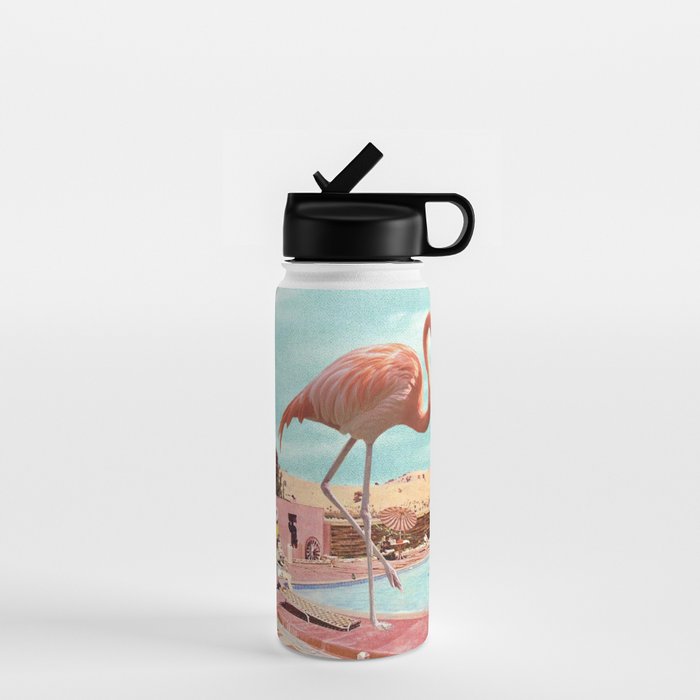 Flamingo on Holiday Water Bottle Gallery Image 1