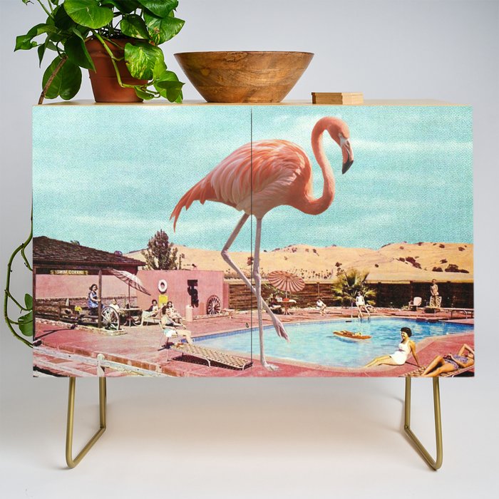 Flamingo on Holiday Credenza Gallery Image 1