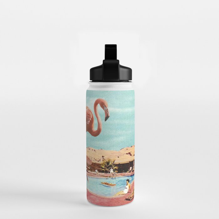 Flamingo on Holiday Water Bottle Gallery Image 2