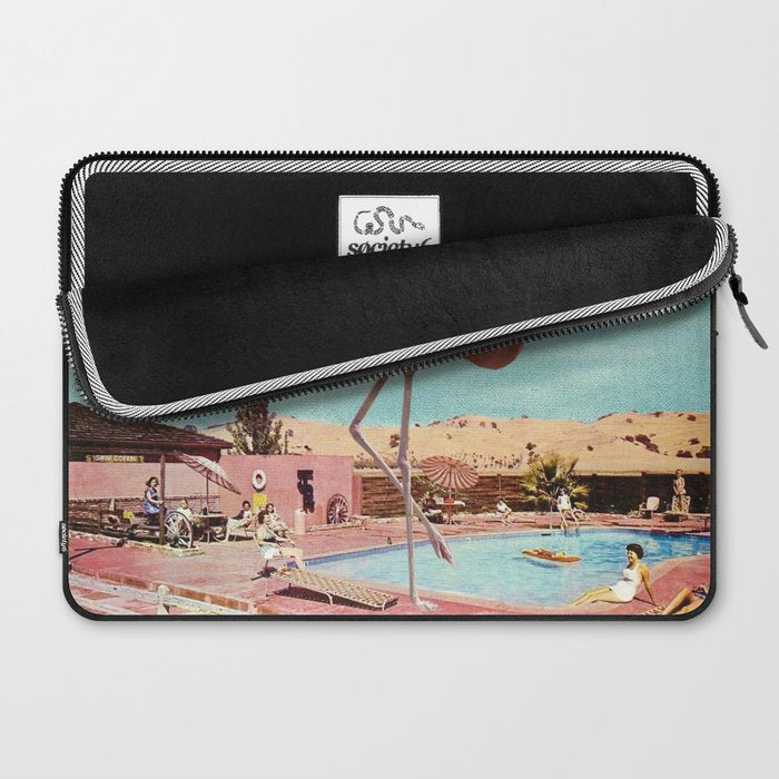 Flamingo on Holiday Laptop Sleeve Gallery Image 2