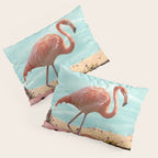 Flamingo on Holiday Pillow Sham Gallery Image 3